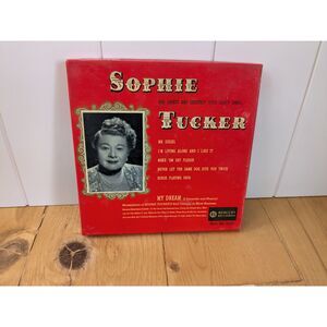 Sophie Tucker Her Latest and Greatest Spicy Saucy Songs vintage record - 4pc